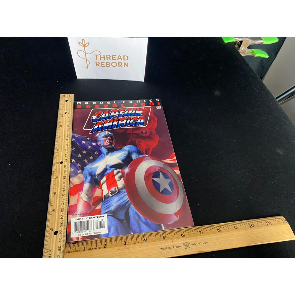 Captain America Annual Marvel Comics Direct Edition Comic Bookโ
